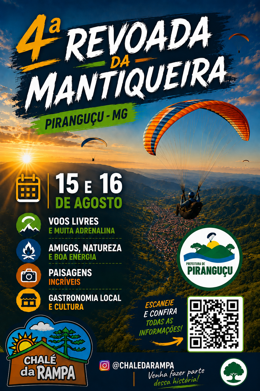 Flyer oficial da 4ª Revoada da Mantiqueira